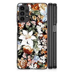 Bloemen Hoesje voor Samsung Galaxy A13 4G Dark Flowers