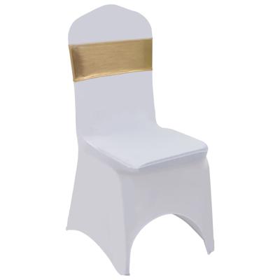VidaXL 25 st stoellint met diamant stretch goud