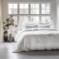 Dekbedovertrek McGregor Skyline Wit 200x200 Cm McGregor - Dekbed-Discounter.nl