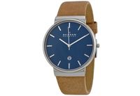 Horlogeband Skagen SKW6103 Leder Bruin 23mm