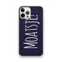 Moatsje!: iPhone 12 Pro Max Transparant Hoesje
