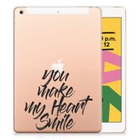Apple iPad 10.2 | iPad 10.2 (2020) | 10.2 (2021) Back cover met naam Heart Smile
