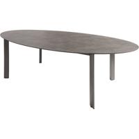 Edge HPL antraciet ovaal 240 x 132 cm