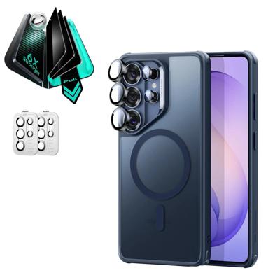 Galaxy S26 Ultra Bundle Classic Hybrid Magnetic Case and Armorite® Privacy Screen Protector - Frosted Blue