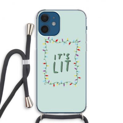 It's Lit: iPhone 12 Transparant Hoesje met koord