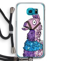 Lama: Samsung Galaxy S6 Transparant Hoesje met koord