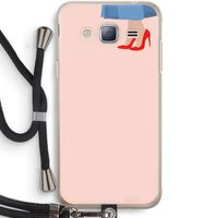 High heels: Samsung Galaxy J3 (2016) Transparant Hoesje met koord