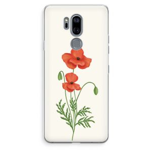 Red poppy: LG G7 Thinq Transparant Hoesje