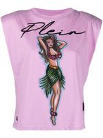 Philipp Plein débardeur à logo Hawaii imprimé - Violet - thumbnail