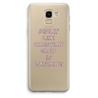 Christian Grey: Samsung Galaxy J6 (2018) Transparant Hoesje