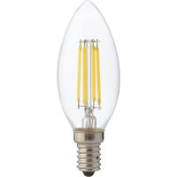 LED Lamp - Kaarslamp - Filament - E14 Fitting - 4W Dimbaar - Warm Wit 2700K - thumbnail