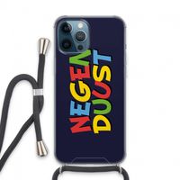 90's One: iPhone 13 Pro Max Transparant Hoesje met koord