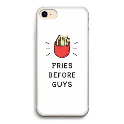 Fries before guys: iPhone 7 Transparant Hoesje