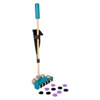 Small Foot houten stofzuiger met gekleurde klittenband stippen, 12dlg.