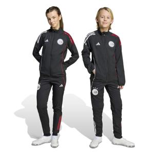 adidas Ajax Presentatie Trainingspak Full-Zip 2025-2026 Kids Zwart Wit Rood