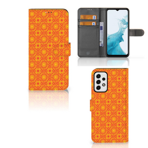 Samsung Galaxy A23 Telefoon Hoesje Batik Oranje