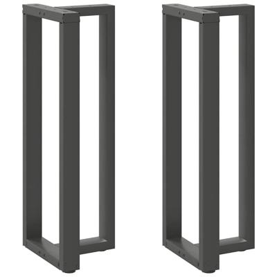 Bartafelpoten 2 st T-vormig 40x35x(110-111) cm staal antraciet