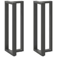 Bartafelpoten 2 st T-vormig 40x35x(110-111) cm staal antraciet