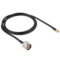 N mannetje naar RP-SMA converter Kabel, Lengte: 100 cm (zwart)
