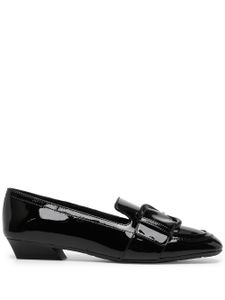 Ferragamo mocassins en cuir à boucles - Noir