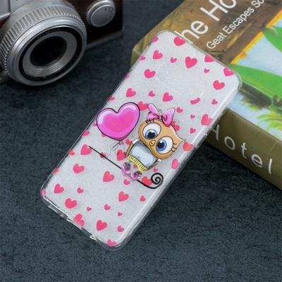 Liefde uil patroon transparant TPU beschermhoes voor Galaxy S10 Lite