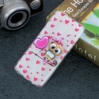 Liefde uil patroon transparant TPU beschermhoes voor Galaxy S10 Lite