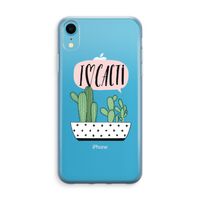 I love cacti: iPhone XR Transparant Hoesje