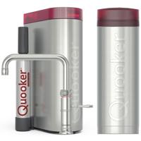 Quooker Classic Fusion Square Keukenkraan Set - Kokend Warm- en Koud Water - RVS - Inclusief PRO3 Reservoir & CUBE - Direct Gekoeld Bruisend Water