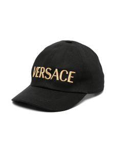 Versace Kids casquette à logo brodé - Noir