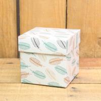 Bonbon doosjes - Chocolade doosje - Veertjes metallic - 24 stuks