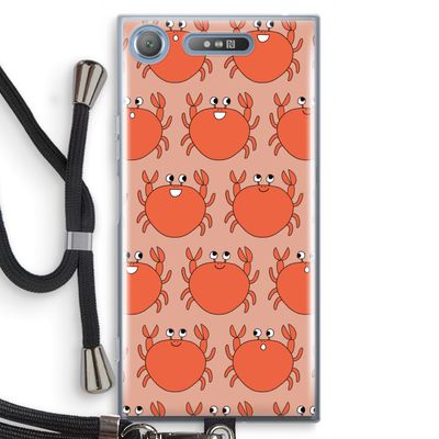 Krab: Sony Xperia XZ1 Transparant Hoesje met koord