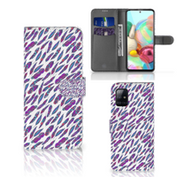 Samsung Galaxy A71 Telefoon Hoesje Feathers Color