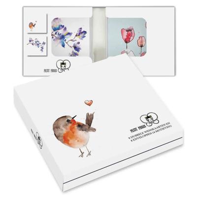 Kaartenmapje Petit Paris, Algemeen - Roodborstje 8 Stuks