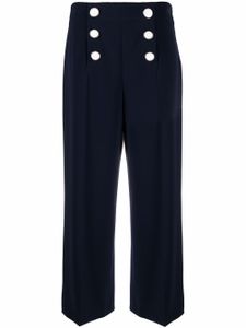 Boutique Moschino pantalon court à boutonnière croisée - Bleu