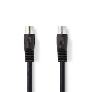 Nedis DIN-Audiokabel | DIN 5-Pins Male | DIN 5-Pins Male | 1 m | 1 stuks - CAGP20000BK10 CAGP20000BK10