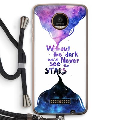 Stars quote: Motorola Moto Z Force Transparant Hoesje met koord