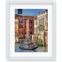 Haes Deco Houten Fotolijst met Passe-partout Venezia wit voor 1 foto formaat 30x40 of 40x50 -SP13050