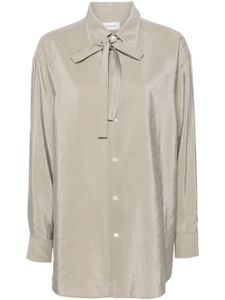 LEMAIRE chemise détail noué - Gris