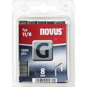 Novus Office 102271201 Nieten met plat draad Type 11 1200 stuk(s) Afm. (l x b) 8 mm x 10.6 mm