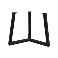 Stalen salononderstel zwart rond ø 46 cm en hoogte 35,5 cm (5 x 3 cm)