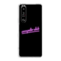 Vice Black: Sony Xperia 1 III Transparant Hoesje