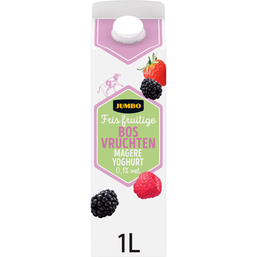 Jumbo Fris Fruitige Bosvruchten Magere Yoghurt 0,1% Vet 1 L