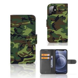 Apple iPhone 12 Mini Telefoon Hoesje Army Dark