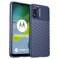 Thunder Series Motorola Moto E13 TPU Hoesje - Blauw - thumbnail