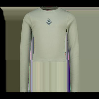Vingino winter top meisjes - groen - Basic crop longsleeve - rib