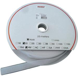 FASTECH® T0101600000325 Klittenband Om vast te plakken Hotmelt Haakdeel (l x b) 25000 mm x 16 mm Wit 25 m