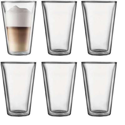 BODUM CANTEEN Set 6 dubbele wandlenzen 0,4 l transparant
