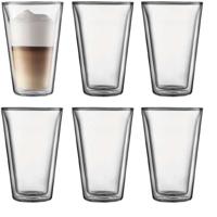 BODUM CANTEEN Set 6 dubbele wandlenzen 0,4 l transparant