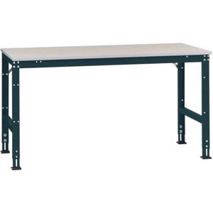 Manuflex AU4121.7016 Werk achtergrond tafel universele standaard met melamine schijf, bxdxh = 2000 x 1000 x 760-870 mm Antraciet