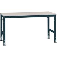 Manuflex AU4009.7016 Werk achtergrond tafel universele standaard met PVC decoplaat, bxdxh = 1000x600x760-870 mm Antraciet